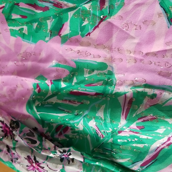 LILLY PULITZER Aaron Silk Top Blouse - Picture 4 of 11